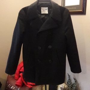 Young mens wool blend Pea Coat